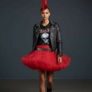 ❤️ Red Flirt Skirt – Bold, Flirty & Perfect for Nights Out! ❤️OneSizeFitsAll